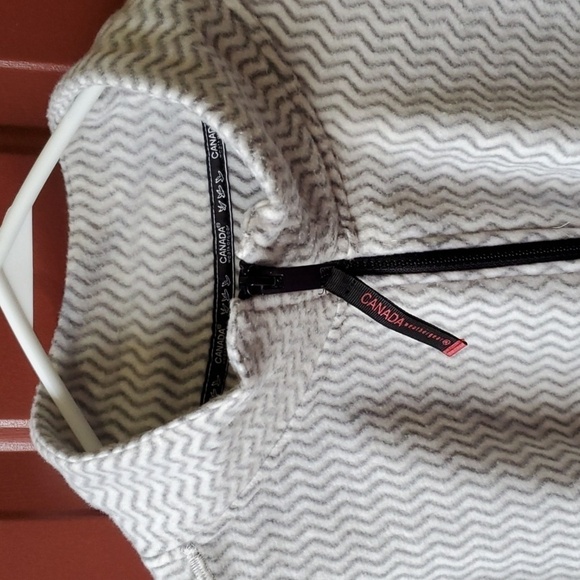 Canada Weather Gear NWT  Authentic grey and white fleece Quarter zip XL - Picture 11 of 14